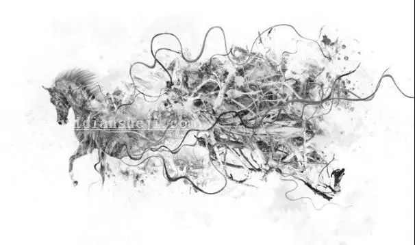 插画制作，在PS中建一个艺术马插画_www.haoyidiansheji.com