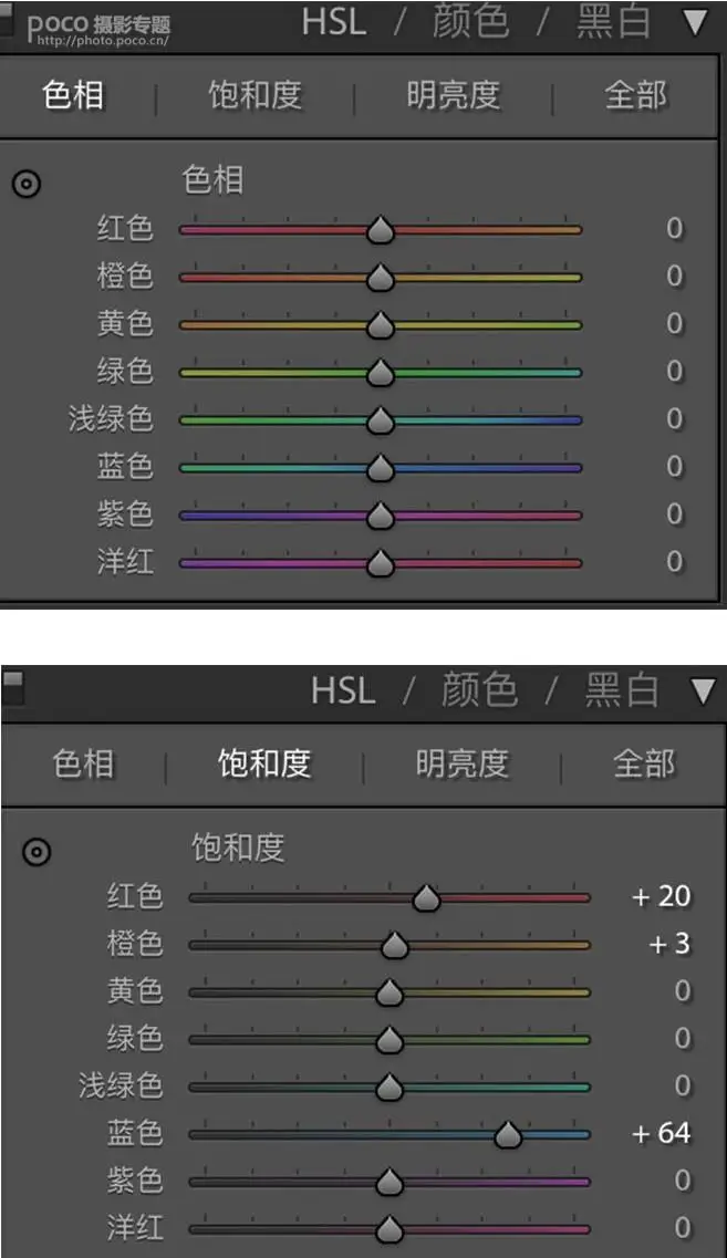 LR调色教程，通过LR调出电影质感粉蓝色调的海边教程照片_www.haoyidiansheji.com