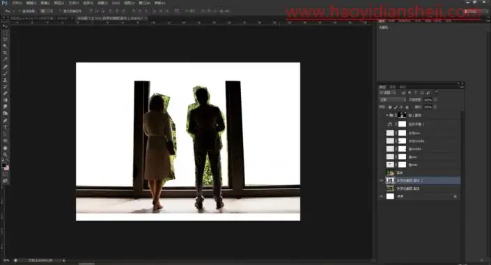 奇幻合成，制作一张超现实的森林里观鱼的场景_www.haoyidiansheji.com