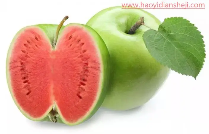 创意合成，设计一款把苹果变成“苹果西瓜”的奇幻画面_www.haoyidiansheji.com
