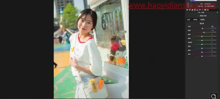 清新人像，给游乐场玩耍的人物打造清新效果照片_www.haoyidiansheji.com
