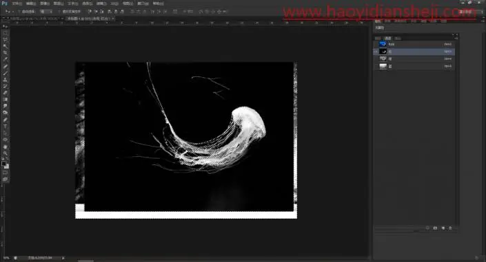 奇幻合成，制作一张超现实的森林里观鱼的场景_www.haoyidiansheji.com