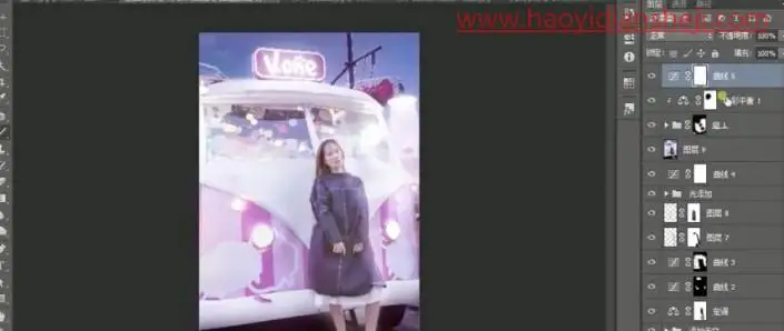 人像后期，给前期灰暗的照片进行后期精修_www.haoyidiansheji.com
