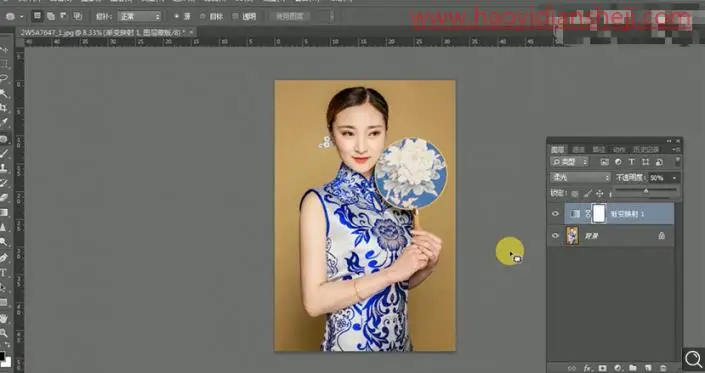 古风后期，打造人物中国风效果_www.haoyidiansheji.com