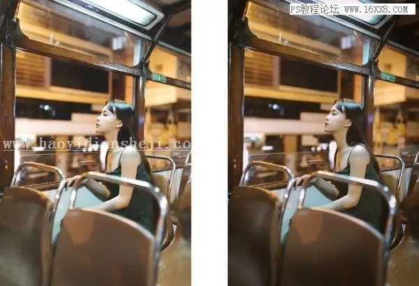 夜景人像，通过PS解析夜景人像的修图思路_www.haoyidiansheji.com