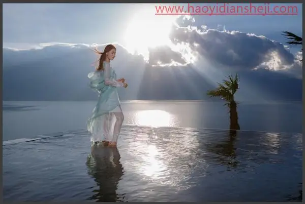 逆光照片，打造甜美的外景逆光人像照片_www.haoyidiansheji.com