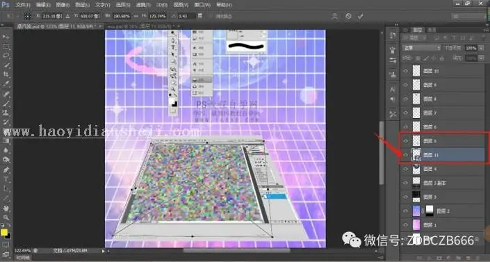 创意海报，用PS制作一张个性素材丰富的蒸汽波海报_www.haoyidiansheji.com