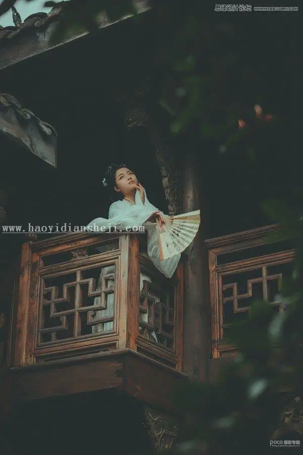 古风人像，通过PS调出胶片色调的古风照片_www.haoyidiansheji.com