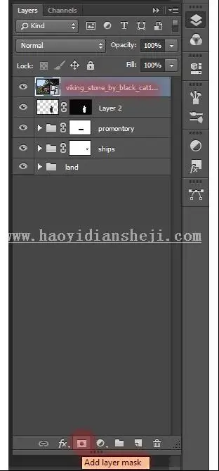 场景合成，在PS里创建一个魔幻瑰丽的场景_www.haoyidiansheji.com