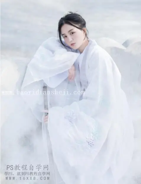 烟雾效果，通过PS给人物营造美轮美奂的仙境效果_www.haoyidiansheji.com