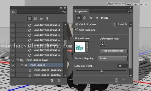 3D字体，通过PS制作红色积木立体文字图片_www.haoyidiansheji.com