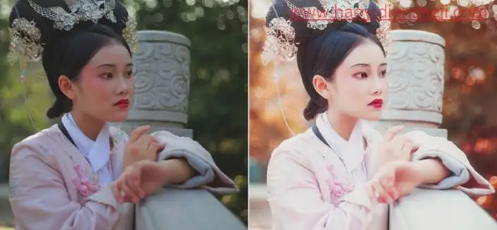 古风后期，给古风人物进行精细修图_www.haoyidiansheji.com