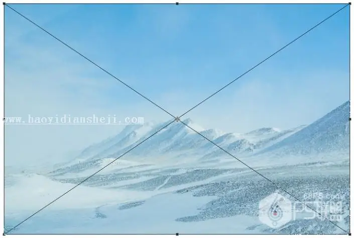 冰雪效果，制作结冰的冰块鱼效果_www.haoyidiansheji.com