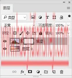 倒影效果，把圣米歇尔山城堡制作出倒影_www.haoyidiansheji.com