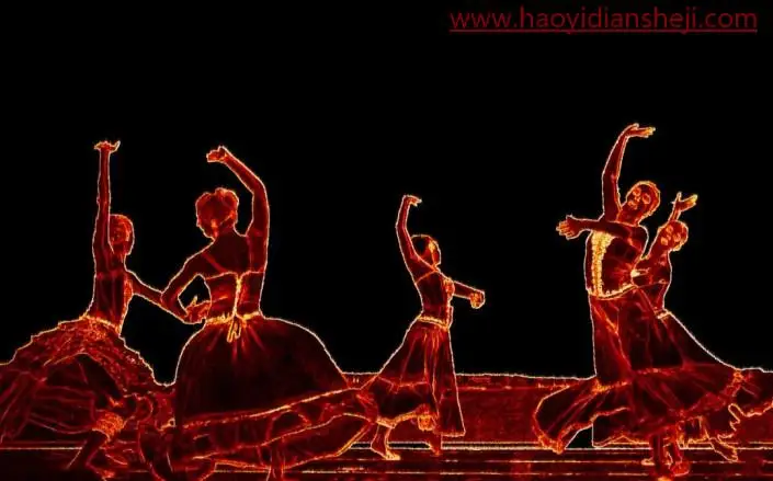 火焰人像，制作震撼妖娆的火焰舞姿_www.haoyidiansheji.com