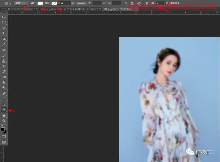玻璃效果，给迪丽热巴的照片制作一种立体方块玻璃效果_www.haoyidiansheji.com