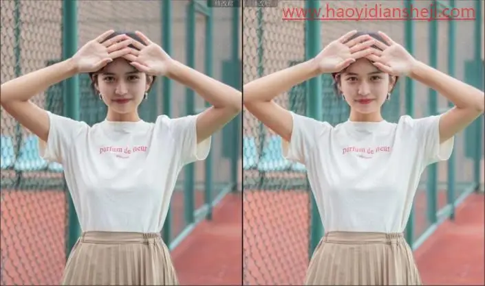 胶片色，通过PS把人物调出日系的胶片色调_www.haoyidiansheji.com