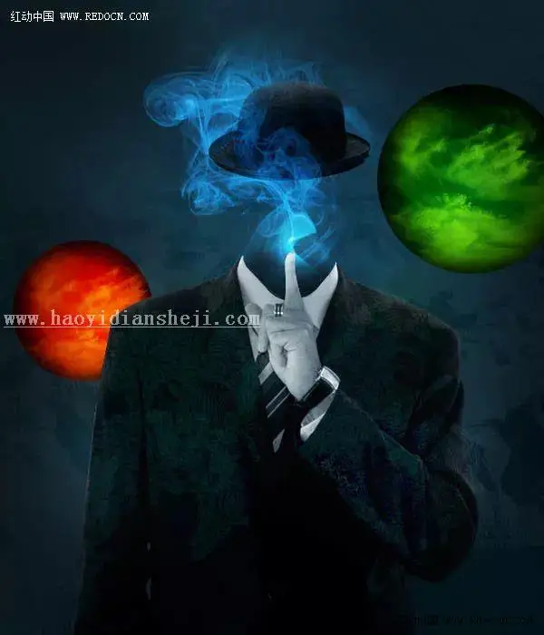 烟雾效果，通过PS给人物制作迷幻烟雾效果_www.haoyidiansheji.com
