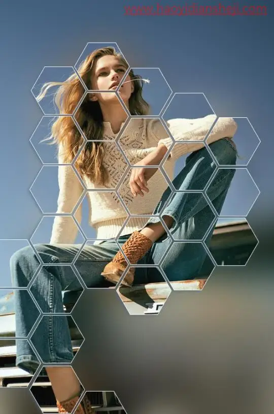玻璃效果，给照片添加一种蜂巢分割的玻璃效果_www.haoyidiansheji.com