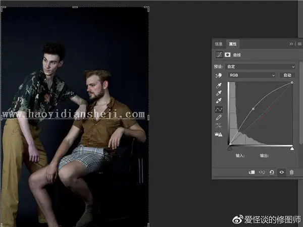 油画效果，用PS制作欧美人物油画效果_www.haoyidiansheji.com