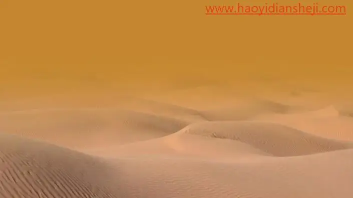 趣味合成，制作在沙漠中看海的小朋友读书的场景_www.haoyidiansheji.com