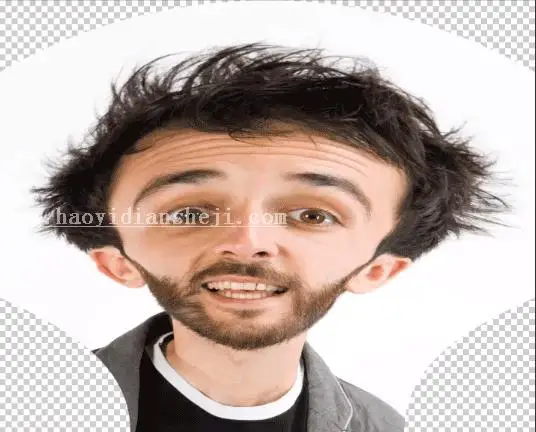 人像恶搞，用PS中的反向美化制作人物头像搞怪表情_www.haoyidiansheji.com
