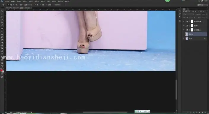 人像修饰，简单的人像皮肤和整体修饰过程_www.haoyidiansheji.com