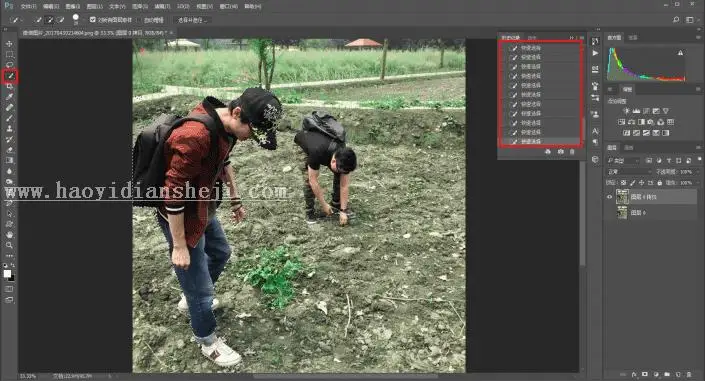合成效果，教你把自己“P”进电灯泡里_www.haoyidiansheji.com