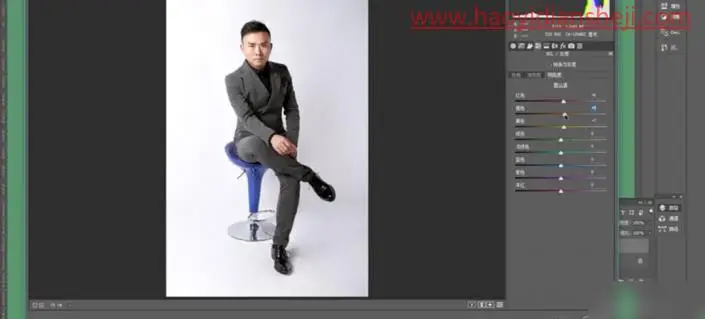 人像修图，通过PS打造男士时尚感效果照片_www.haoyidiansheji.com