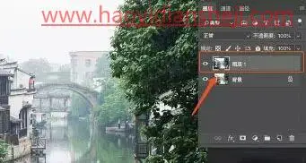 水墨画，制作江南水乡诗情画意的水墨画_www.haoyidiansheji.com