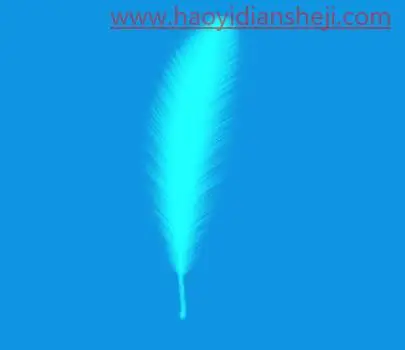 羽毛教程，运用PS制作羽毛效果_www.haoyidiansheji.com