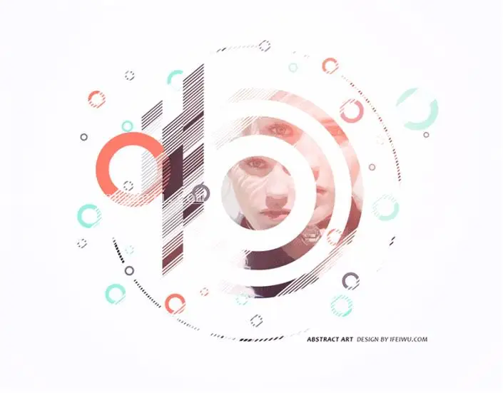 同心圆，教你制作同心圆艺术图片_www.haoyidiansheji.com