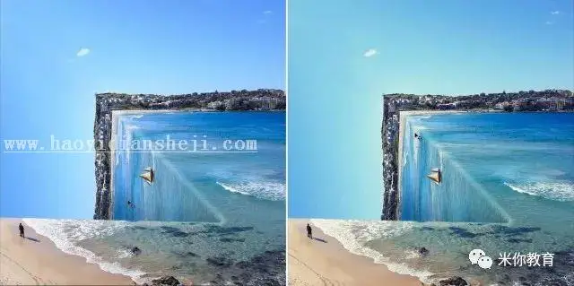 创意合成，PS合成超酷立体空间效果_www.haoyidiansheji.com