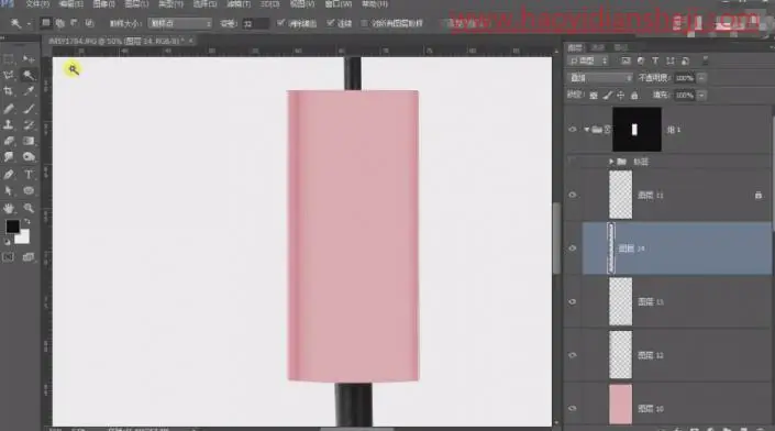产品修图，给双头睫毛刷进行精细修图_www.haoyidiansheji.com