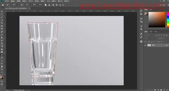 抠玻璃，如何用PS扣取透明玻璃类的物体_www.haoyidiansheji.com