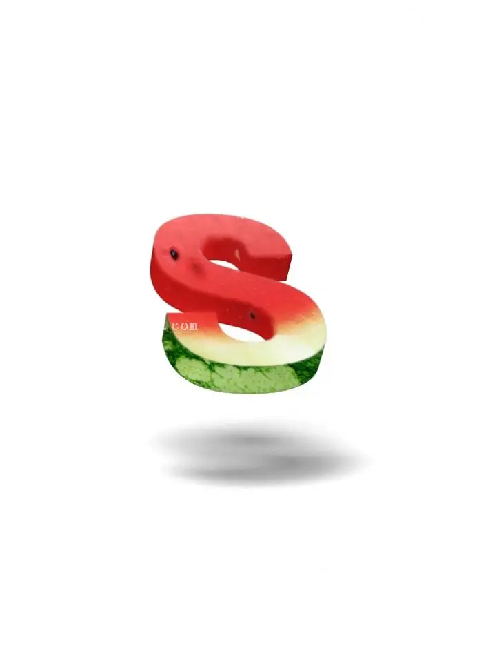 立体字，视频详解如何制作一个西瓜样式的3D字体_www.haoyidiansheji.com
