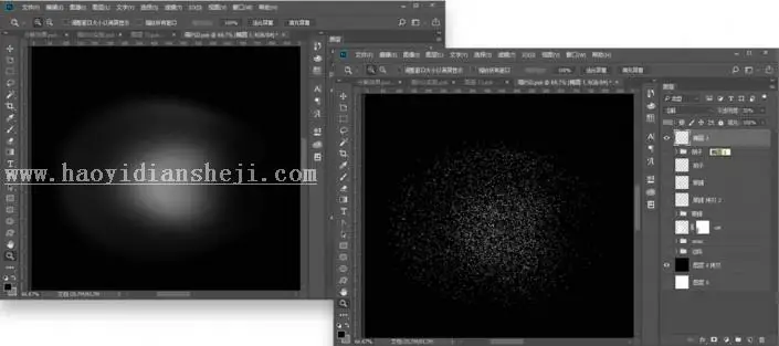 图案绘制，用PS制作颗粒猫咪_www.haoyidiansheji.com