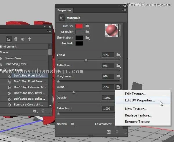 3D字体，通过PS制作红色积木立体文字图片_www.haoyidiansheji.com