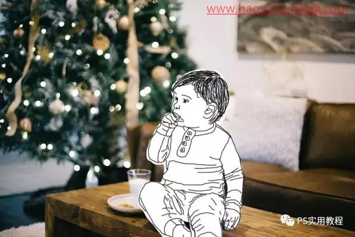动漫效果，通过PS给人物制作二次元效果的照片_www.haoyidiansheji.com