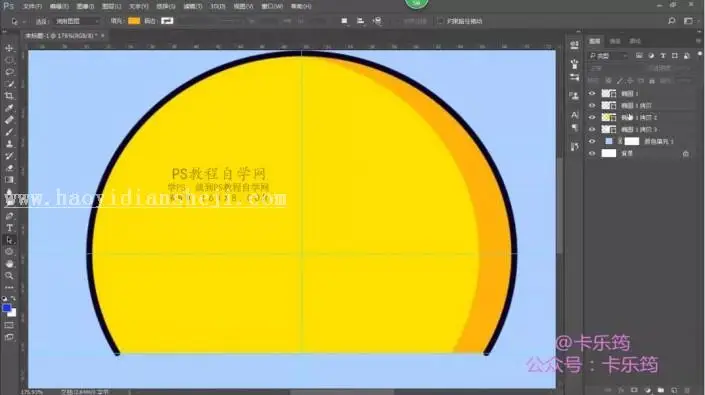 描边图标，用PS绘制可爱的卡通的笑脸描边图标_www.haoyidiansheji.com