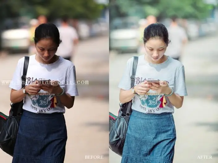 小清新，用PS给街拍人物添加小清新效果_www.haoyidiansheji.com