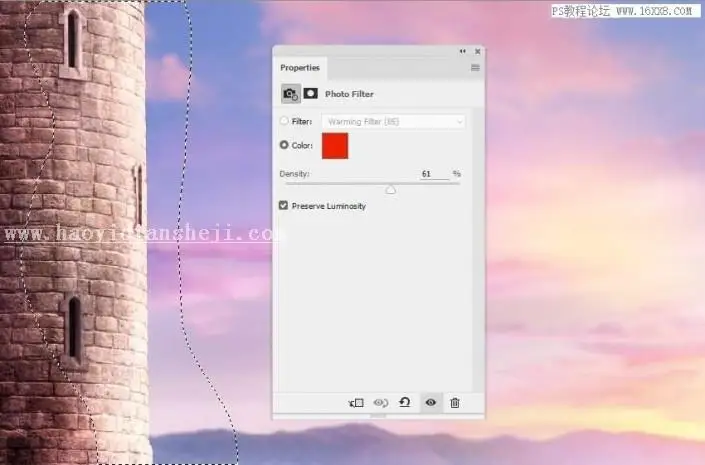 场景合成，用PS合成一副梦幻的二次元场景_www.haoyidiansheji.com