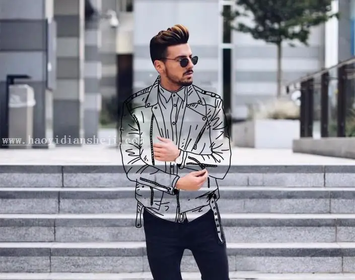 手绘效果，用PS给模特穿一件“透明”的衣服_www.haoyidiansheji.com