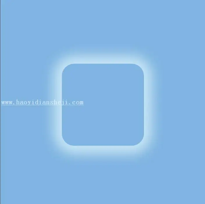 UI图标，设计一个蓝色ICON按钮图标教程_www.haoyidiansheji.com