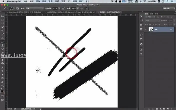 海报设计，用PS制作人物泼墨效果_www.haoyidiansheji.com