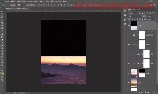 梦幻合成，通过PS制作一张告白气球与蒲公英的约定的超现实场景_www.haoyidiansheji.com