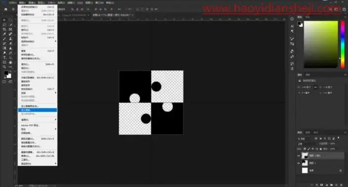 拼图效果，用PS制作拼图效果图片_www.haoyidiansheji.com