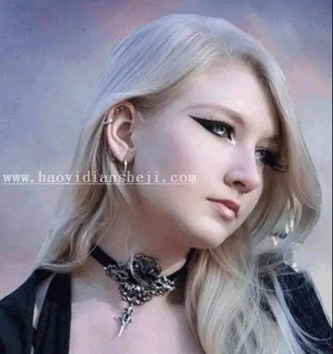 场景合成，合成一个美女在深山的神秘场景_www.haoyidiansheji.com