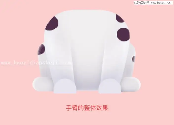 卡通风格，用PS设计一款卡通风格的可爱小狗邮票_www.haoyidiansheji.com