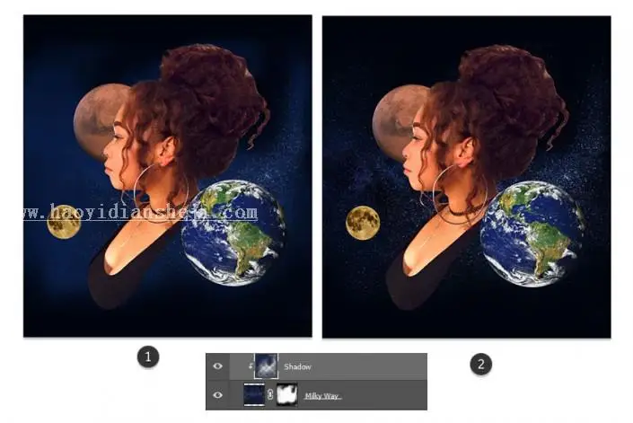 人像合成，用PS把自拍照做成电影《千星之城》的既视感_www.haoyidiansheji.com